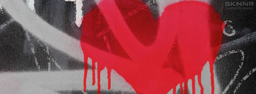 Graffiti Heart Facebook Cover