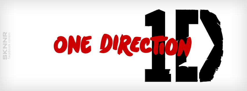 One Direction White Facebook Cover